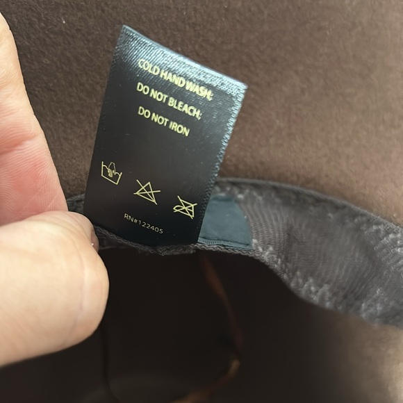 Frye Mens Brown with Tan Trim Fedora / Cowboy Hat - Picture 13 of 14